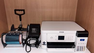 stampante EPSON SC F100 e pressa per tazze