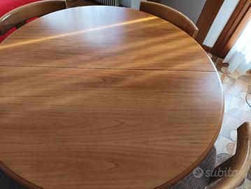 Tavolo rotondo noce