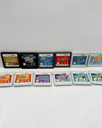 Lotto Cartucce DS 3DS ORIGINALI Nintendo Pokemon
