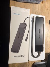 HUB USB  13 in 1 Lemorele TC200 garanzia 2 anni OK