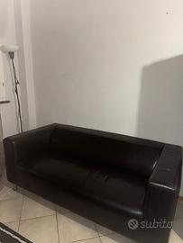 Divano nero pelle poltrone e sofà