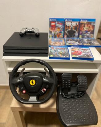 PlayStation 4 PRO con giochi piu Volante F80