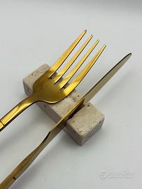 Set Poggiaposate in marmo