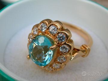 Anello stile antico - margherita - 18k 750