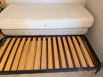 2 reti letto singolo e materassi