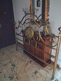 letto in ottone  bagno d'oro 