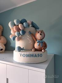  torta compleanno  e peluche