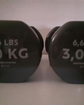 2 pesi 3kg decathlon