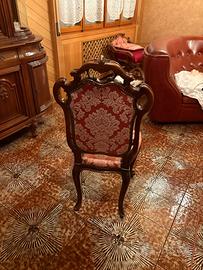 Sedia stile barocco vintage