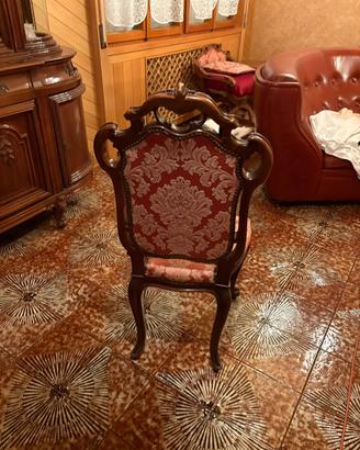 Sedia stile barocco vintage