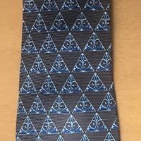 Cravatta roccobarocco marrone seta - made in italy