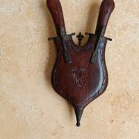Set posate arrosto con custodia in legno