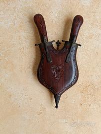 Set posate arrosto con custodia in legno