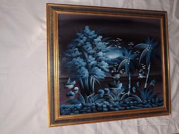 Dipinto incorniciato ORIGINALE di Santo Domingo