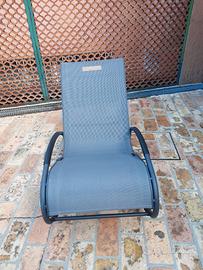 2 sdraio a dondolo ergonomiche da giardino
