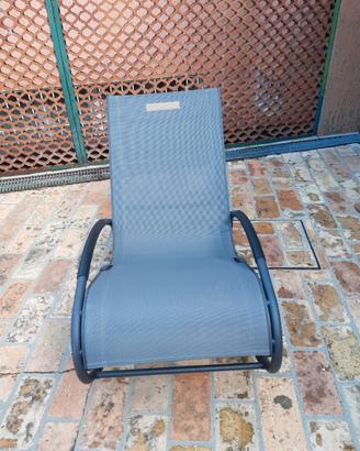 2 sdraio a dondolo ergonomiche da giardino