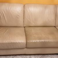 Divano letto 5 posti Chateau d'Ax in vera pelle