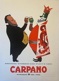 Stampa Poster Manifesti Vintage Carpano Torino