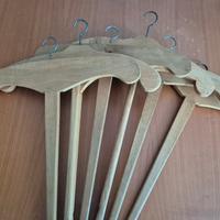 Lotto grucce in legno vintage primi anni del 900