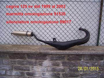 marmitta cagiva 125 mito