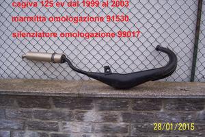 marmitta cagiva 125 mito