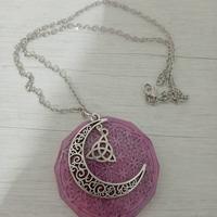Collana Pendente Luna Celtica Triquetra