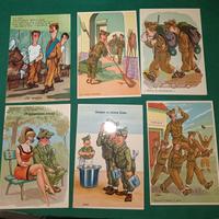 cartoline umoristiche Militare lotto 