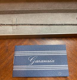 Bracciale Tennis oro bianco 18k e Diamanti neri