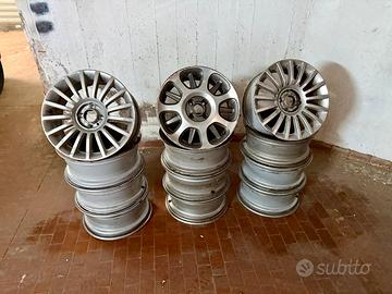 12 CERCHI IN LEGA 16 6.5X16 FIAT 500 4X98 USATI