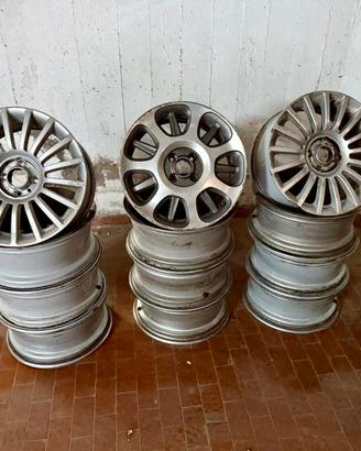 12 CERCHI IN LEGA 16 6.5X16 FIAT 500 4X98 USATI