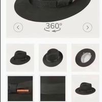 Cappello Stetson Bogart Nero MAI INDOSSATO T58-59