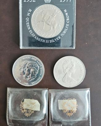 set Medaglie commemorative inglesi 