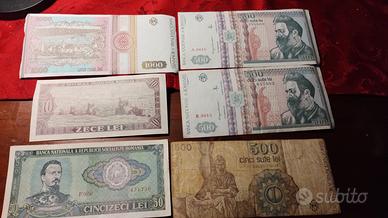 monete e banconote romene