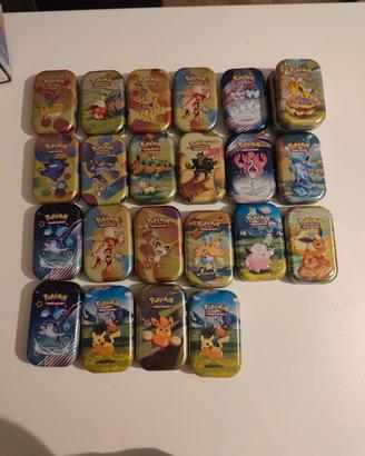 mini tin Pokemon VUOTE di varie espansioni 
