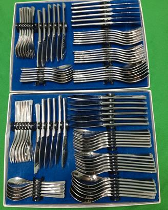 Servizio posate acciaio inox AMC 18/10 84  pezzi