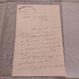 Rara Lettera Autografa MARIA MONTESSORI 1898 COA