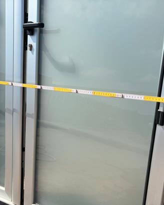 Porta Alluminio 120 x 220 doppia anta con telaio