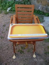 Seggiolone Foppapedretti in legno ciliegio