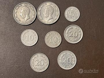 Equador lotto monete diversi anni