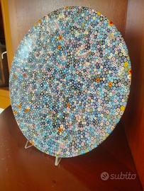 Piatto in murrina millefiori