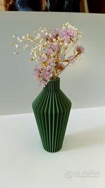 Vaso Verde Oliva Design Geometrico | Vaso a Coste