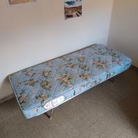 Letto singolo con rete e materasso ortopedico