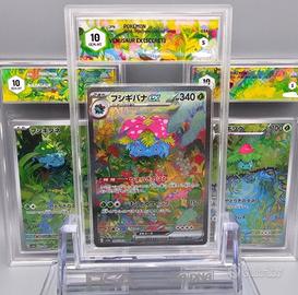 pokemon venusaur ex + ivisaur + bulbasaur graad 10