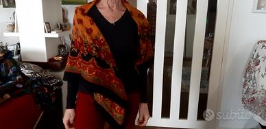 scialle antico in lana