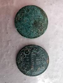 Monete antiche, 10 centesimi 1867/1893