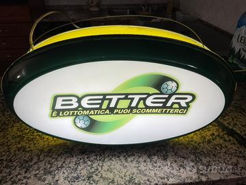 Insegna lumonosa Better bifacciale originale