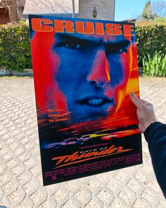 Poster "Giorni di Tuono" Tom Cruise, in plexiglass