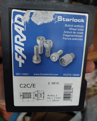 Bulloni antifurto FARAD C2C/E Nuovi