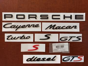 Scritte PORSCHE Macan Cayenne Panamera diesel GTS