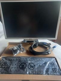 Monitor Acer + tastiera e mouse